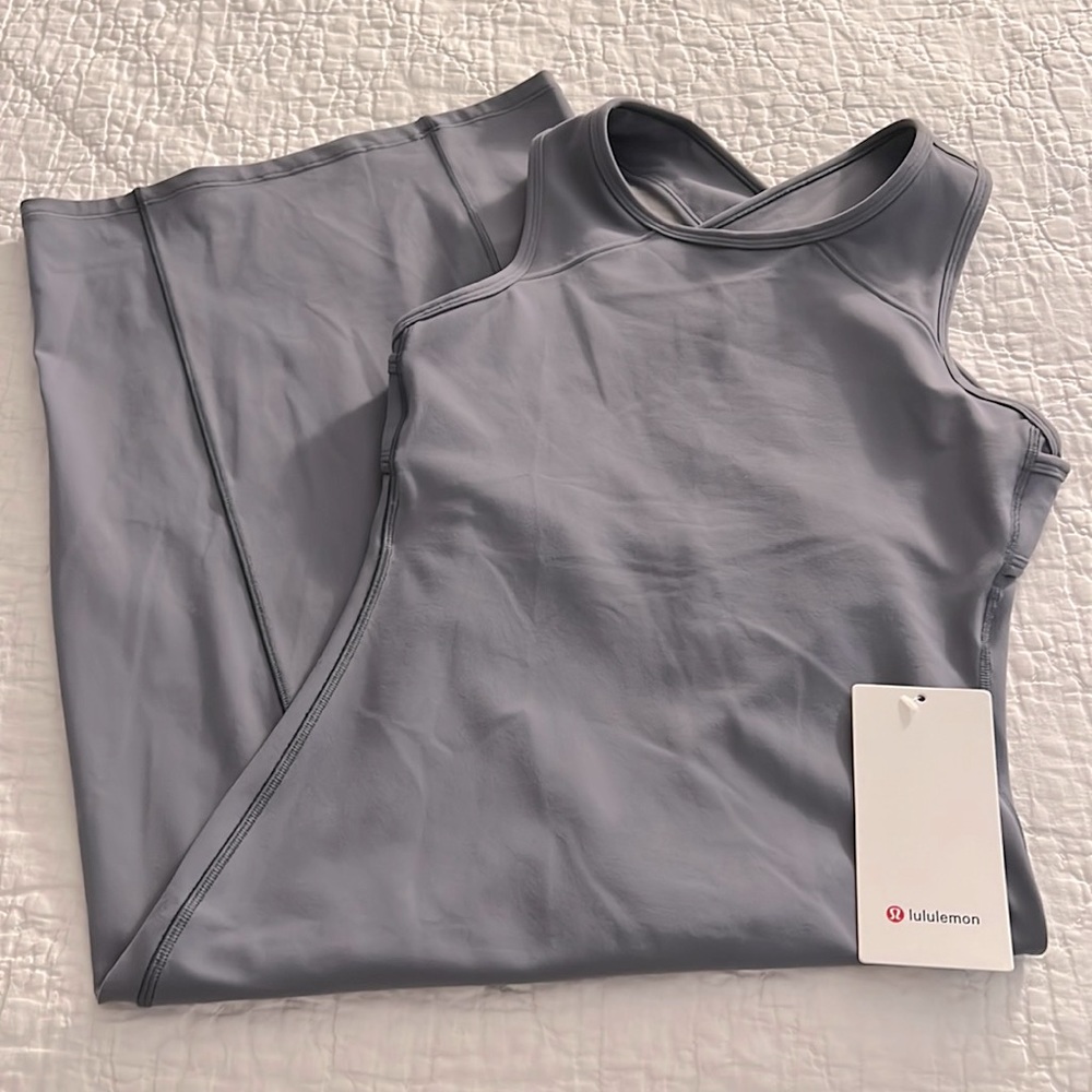 NWT Lululemon Picnic Play Dress Steam Blue Rare